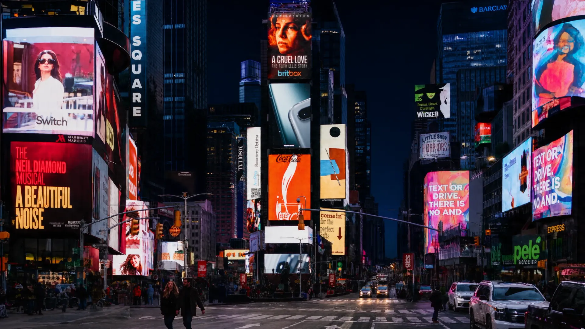 Times Square at night